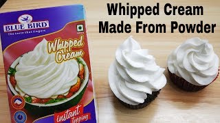 Whip Cream in 3 Minutes  Instant Whip Cream Made From Whipping Powder [upl. by Alonso218]