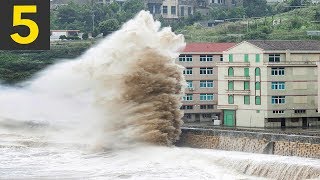 5 Large Waves VS Buildings [upl. by Leggett250]