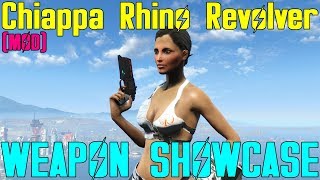 Fallout 4 Weapon Showcases Chiappa Rhino Revolver Mod [upl. by Ydnerb]