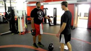 Ipsilateral Kettlebell Reverse Lunge [upl. by Ahsuoj]