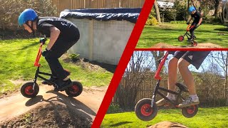 Rocker Mini BMX Bike vs Backyard Pump Track [upl. by Arjan]