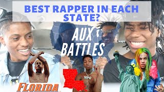 AUX BATTLES Best Rapper From Each State Ft Lil Tecca DaBaby and more [upl. by Drape]