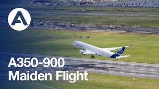 A350900 Maiden Flight [upl. by Rabbi]