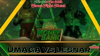 Umaga VS Brock Lesnar Miracle On 34th Street Fight Match THE BEAST AND THE BULLDOZER CAUSED CHAOS [upl. by Nodarb49]