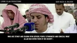 Shaikh Hazza Al Balushi Surah Nisa verse 2754 with Eng sub [upl. by Neliak]