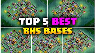 Best Builder hall 5 Trophy Base With Link 2023  Bh5 best top5 bases [upl. by Ettelegna]