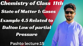 Example45 Related to Dalton Law of Partial PressureHow we calculate Partial Pressurepashtolecture [upl. by Picardi340]