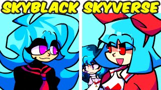 FNF VS Skyblack  Skyverse Saga FULL WEEK Sky Fangirl  FNF MODDEMOFanmade  Friday Night Funkin [upl. by Ael]