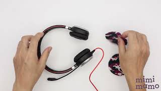 Jabra EVOLVE 40 Stereoのイヤーパッドをmimimamoで修理・保護する方法 [upl. by Karleen540]