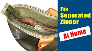 How to Fix a Zipper That Came Off One Side of The Track at Home [upl. by Lewanna]