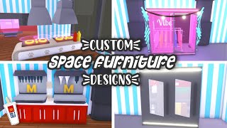 Custom SPACE Furniture Design Ideas amp Building Hacks  NEW Update items Vibe Soda  Roblox Adopt me [upl. by Nek]