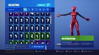 Fortnite Lynx Stage 3 Skin With All Emotes [upl. by Ermey]