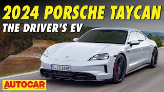 2024 Porsche Taycan review  Even more power for allelectric Porsche  autocarindia1 [upl. by Aliuqet754]