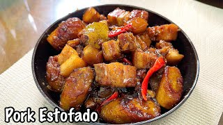 HOW TO COOK PORK ESTOFADO  SO SIMPLE PORK RECIPE  TASTY  YUMMY  lutoninanay [upl. by Gignac]