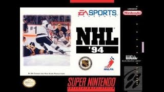 NHL 94 Super Nintendo  Boston Bruins at New Jersey Devils [upl. by Esinal500]