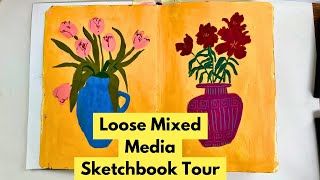 Sketchbook Tour Loose Still Life and Landscape Sketchbook [upl. by Atnuhs]