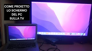 Come vedere lo schermo del pc su tv  Come proiettare lo schermo del pc su TV con HDMI [upl. by Ianthe925]