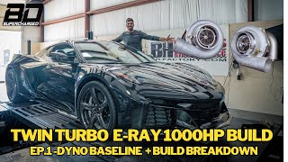 Worlds First Twin Turbo 2024 ERay Corvette Build Ep1 Dyno Baseline 1000hp or bust [upl. by Proudfoot]