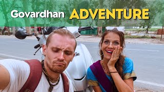 TRIP TO GOVARDHAN PUNCTURED TIRE WIFE IS A SUPER DRIVER [upl. by Beitch]