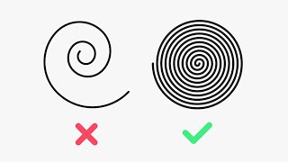 The SECRET to a LINEAR SPIRAL in Illustrator [upl. by Kennith]