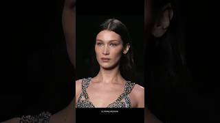 Bella Hadid Stuns on the Runway in Dazzling Silver Gown  Iconic Fashion Show Momentquotrunway bella [upl. by Nyleahcim930]