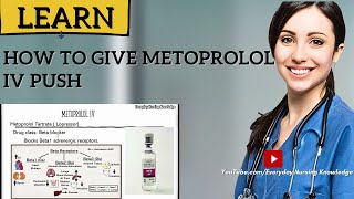 How to give Metoprolol IV push [upl. by Aehsa875]