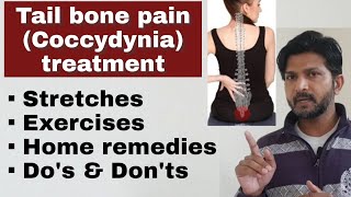 Tail bone pain relief exercises and home remedies in hindi  Coccydynia  Dos and Donts [upl. by Aknaib995]