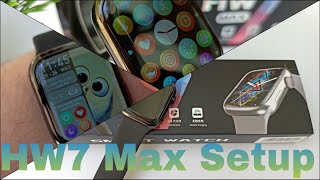 HW7 Max Smart Watch Setting amp Setup  How To Connect With Mobile  Wearfit Pro Application [upl. by Lexine377]