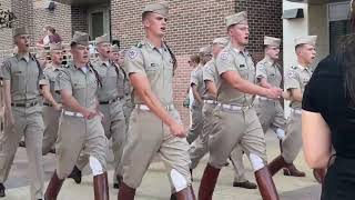 HD  Texas AampM Corps of Cadets Step Off  September 21 2024 [upl. by Millur446]