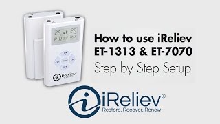 How to use iRelievs TENS EMS System [upl. by Schriever]