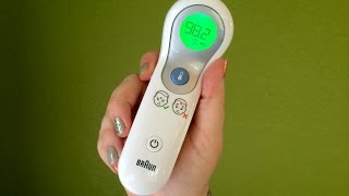 Braun No touch  forehead thermometer review [upl. by Nimrak]