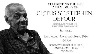 The Funeral Service of Cletus St Stephen Defour [upl. by Der]