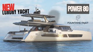 Fountaine Pajot POWER 80 catamaran  Luxury yacht to be launched in 2024 [upl. by Ardekal543]