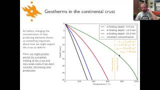 Geodynamics  Lecture 75 Distribution of heat producing elements [upl. by Luna871]