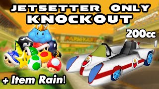 Jetsetter only 200cc item rain KO [upl. by Sina]