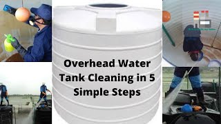 Overhead Water Tank Cleaning in 5 Simple Steps  Use of Home Technology to Clean Water Tank [upl. by Kindig]