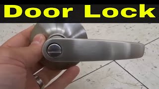 repair and install the bathroom lock  easy mortise lock installation [upl. by Orton]