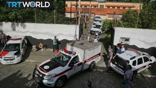 Brazil Shooting Children employees killed in attack on school [upl. by Narih]