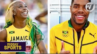 FraserPryce and KnightWisdom named Captains of Jamaicas Olympic Team tvjmiddaysportsnews [upl. by Edi]