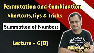 Permutation and Combination Lecture 6B Summation of numbers [upl. by Ahsiuqram710]