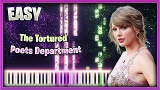 Taylor Swift  The Tortured Poets Department  EASY Piano Tutorial by OCTOBER [upl. by Springer171]