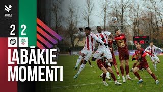 35 kārta FS Jelgava 22 FK Liepāja Labākie momenti [upl. by Nibbor]