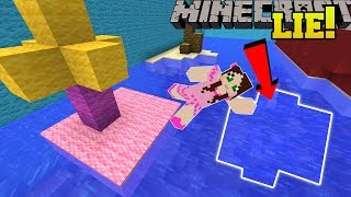 Minecraft THIS WATER IS A LIE  FIND THE 8 BUTTONS  Custom Map [upl. by Mehetabel]