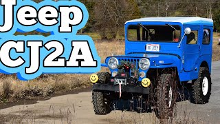 1948 Willys Overland CJ2A Regular Car Reviews [upl. by Miuqaoj]