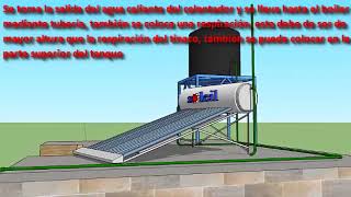 INSTALACIÓN DE CALENTADOR SOLAR CON CALENTADOR DE GAS DE DEPÓSITO [upl. by Enihpets]