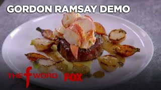 Gordon Ramsay Demonstrates How To Cook Surf And Turf  Season 1 Ep 11  THE F WORD [upl. by Zarihs]