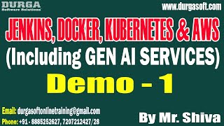 JENKINS DOCKER KUBERNETES amp AWS tutorials  Demo  1  by Mr Shiva On 20082024 8AM IST [upl. by Aehc]