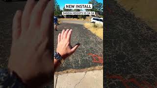 New driveway insulation in the tram area on Live Oak and blackbear wallrepair [upl. by Arnon204]