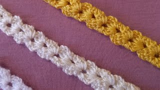 Bordure au crochet facile à réaliser [upl. by Acacia]