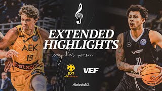 AEK Betsson BC v VEF Riga  Full Game Highlights  BasketballCL 202425 [upl. by Ziza]